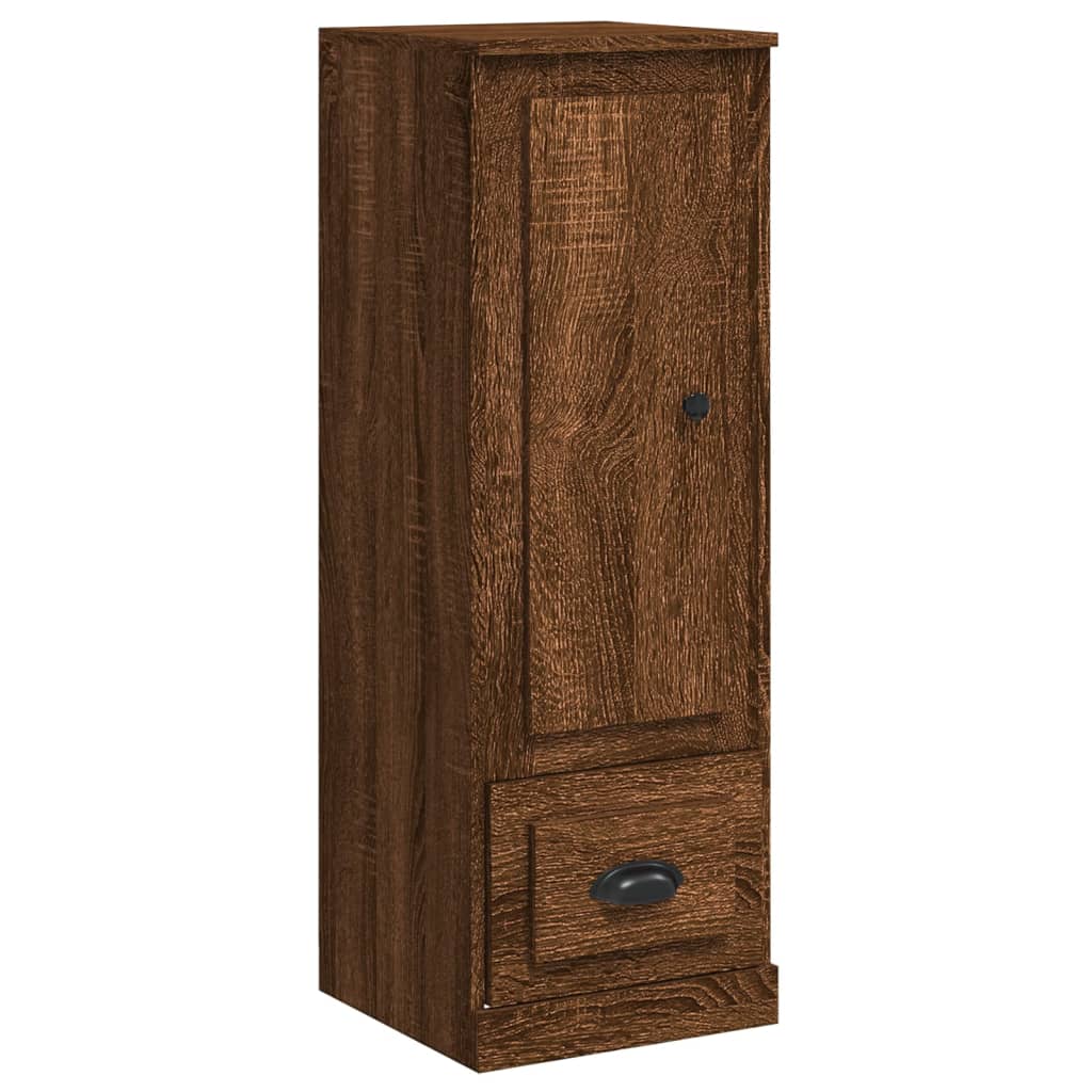 Buffet haut chêne marron 36x35,5x103,5 cm bois d'ingénierie