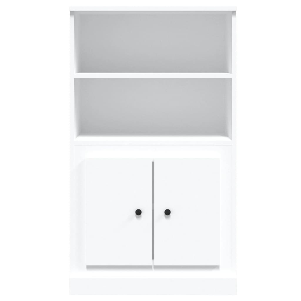 White high sideboard 60x35.5x103.5 cm engineered wood