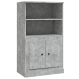 Betongraues hohes Sideboard 60 x 35,5 x 103,5 cm, Holzwerkstoff