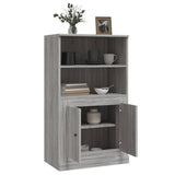 Buffet haut sonoma gris 60x35,5x103,5 cm bois d'ingénierie