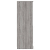 Buffet haut sonoma gris 60x35,5x103,5 cm bois d'ingénierie