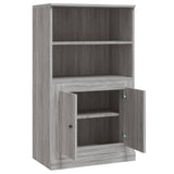 Buffet haut sonoma gris 60x35,5x103,5 cm bois d'ingénierie