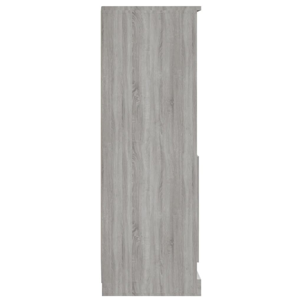 Buffet haut sonoma gris 36x35,5x103,5 cm bois d'ingénierie