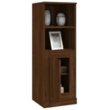 Buffet haut chêne marron 36x35,5x103,5 cm bois d'ingénierie