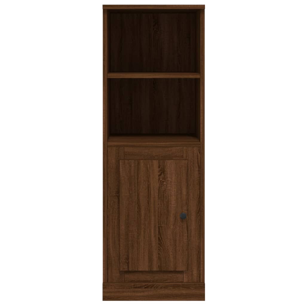 Buffet haut chêne marron 36x35,5x103,5 cm bois d'ingénierie