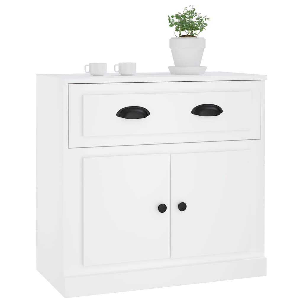 Buffet blanc 70x35,5x67,5 cm bois d'ingénierie