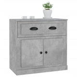 Buffet gris béton 70x35,5x67,5 cm bois d'ingénierie