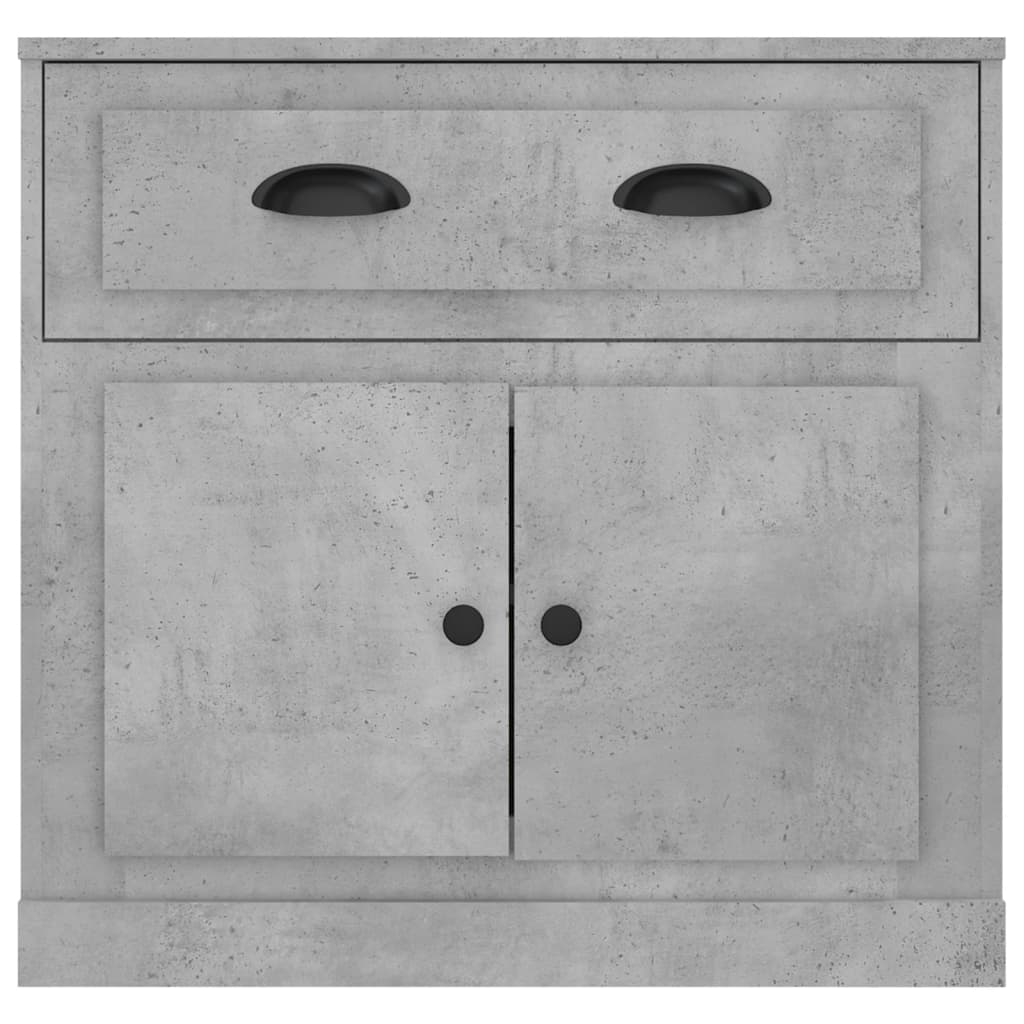 Concrete gray sideboard 70x35.5x67.5 cm engineered wood