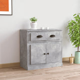 Betongraues Sideboard 70x35,5x67,5 cm, Holzwerkstoff