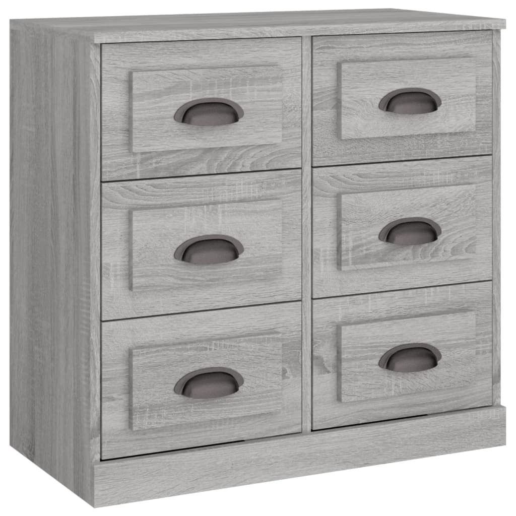 Buffet sonoma gris 70x35,5x67,5 cm bois d'ingénierie