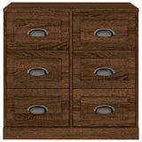 Brown oak sideboard 70x35.5x67.5 cm Engineered wood