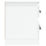 Meuble TV blanc brillant 100x35,5x45 cm bois d'ingénierie