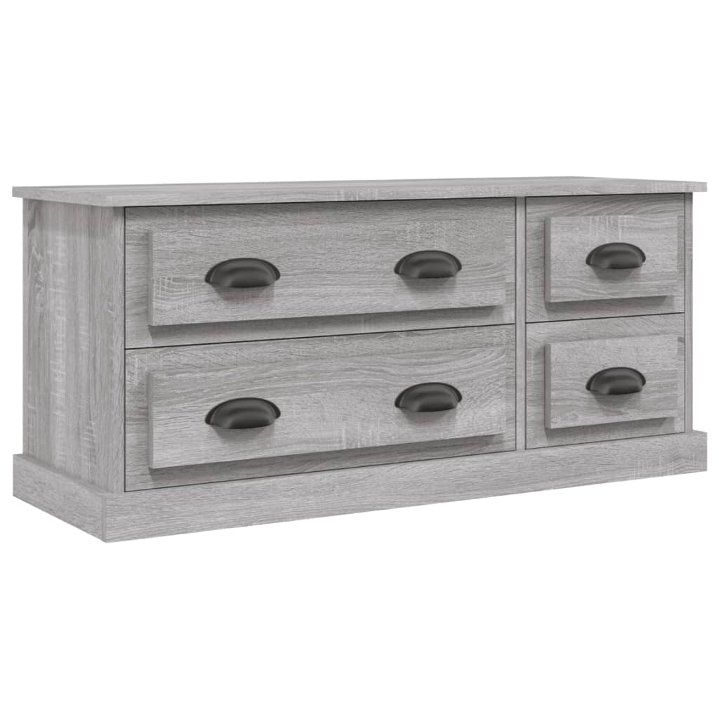 Meuble TV sonoma gris 100x35,5x45 cm bois d'ingénierie