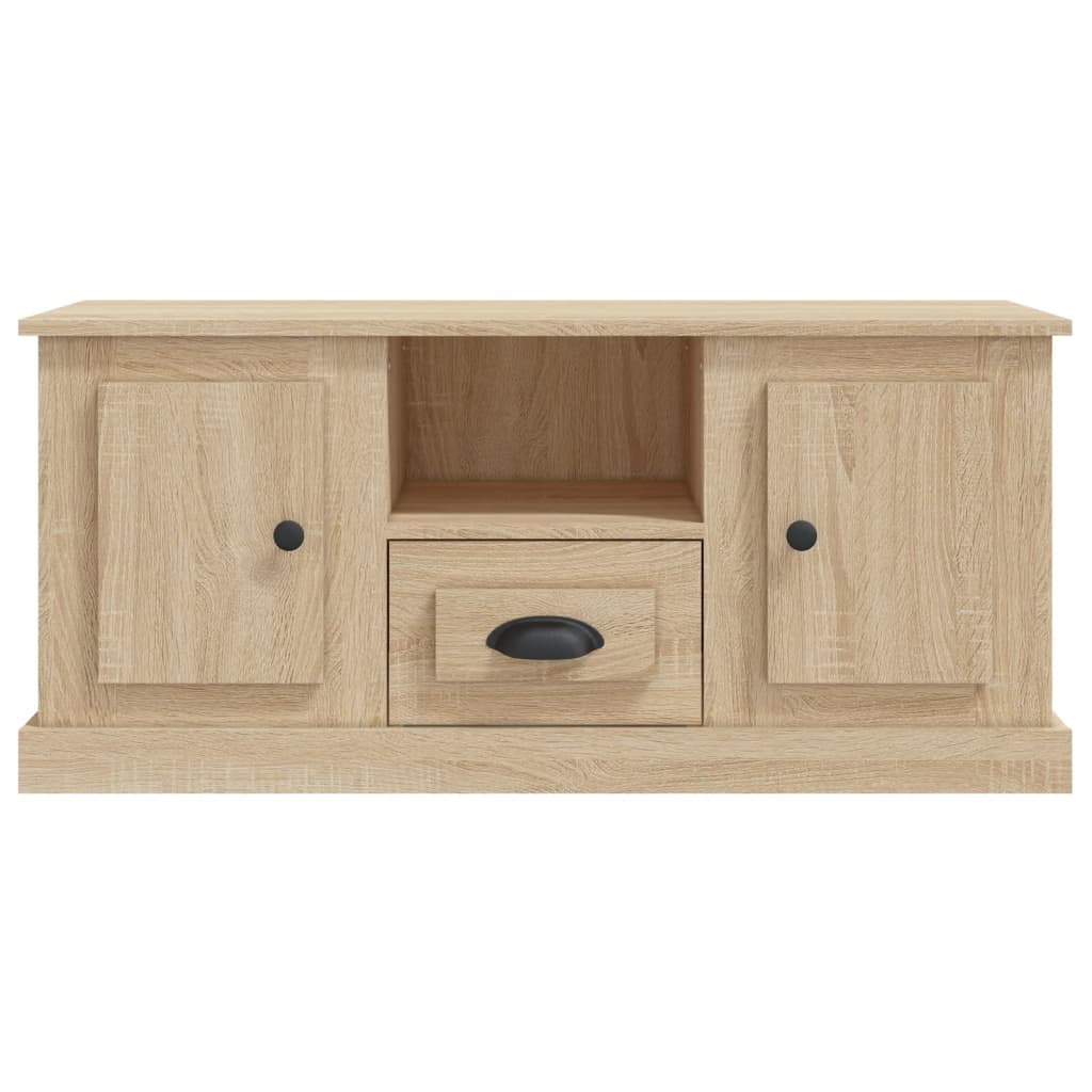 Meuble TV chêne sonoma 100x35,5x45 cm bois d'ingénierie