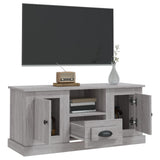 Meuble TV sonoma gris 100x35,5x45 cm bois d'ingénierie