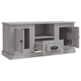 Meuble TV sonoma gris 100x35,5x45 cm bois d'ingénierie