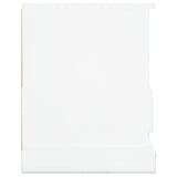 Meuble TV blanc brillant 93x35,5x45 cm bois d'ingénierie