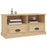 Meuble TV chêne sonoma 93x35,5x45 cm bois d'ingénierie