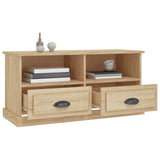 Meuble TV chêne sonoma 93x35,5x45 cm bois d'ingénierie