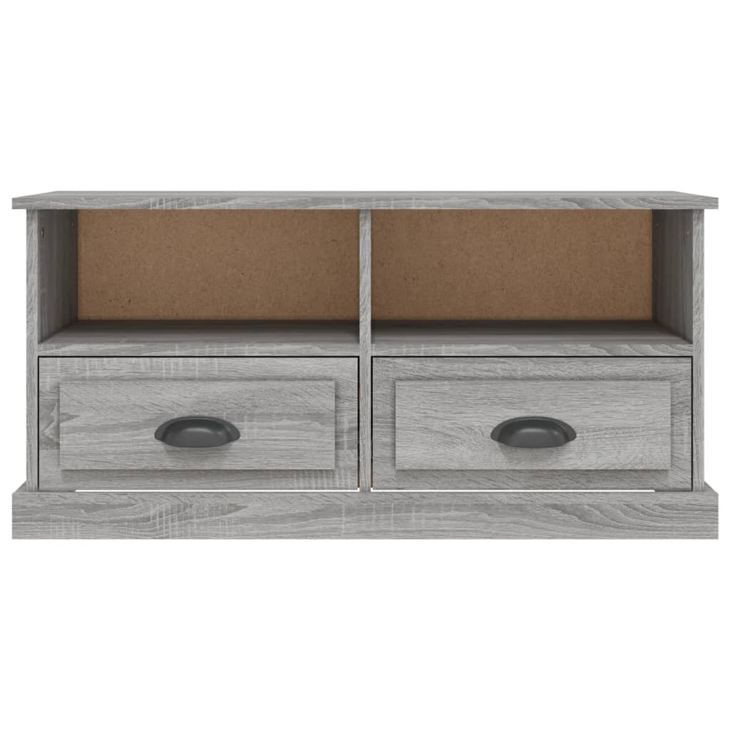 Meuble TV sonoma gris 93x35,5x45 cm bois d'ingénierie