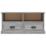 Meuble TV sonoma gris 93x35,5x45 cm bois d'ingénierie