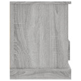 Meuble TV sonoma gris 93x35,5x45 cm bois d'ingénierie