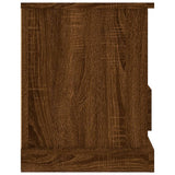 Meuble TV chêne marron 93x35,5x45 cm bois d'ingénierie