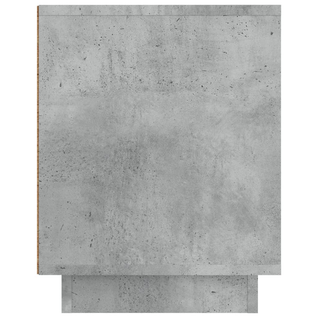 Meuble TV gris béton 80x35x45 cm bois d'ingénierie