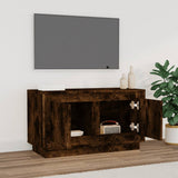 Smoked oak TV cabinet 80x35x45 cm engineered wood