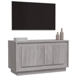 Meuble TV sonoma gris 80x35x45 cm bois d'ingénierie