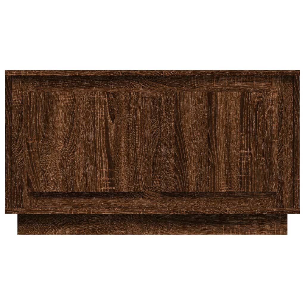 Meuble TV chêne marron 80x35x45 cm bois d'ingénierie