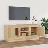 Meuble TV chêne sonoma 102x35x45 cm bois d'ingénierie