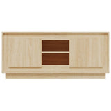 Meuble TV chêne sonoma 102x35x45 cm bois d'ingénierie