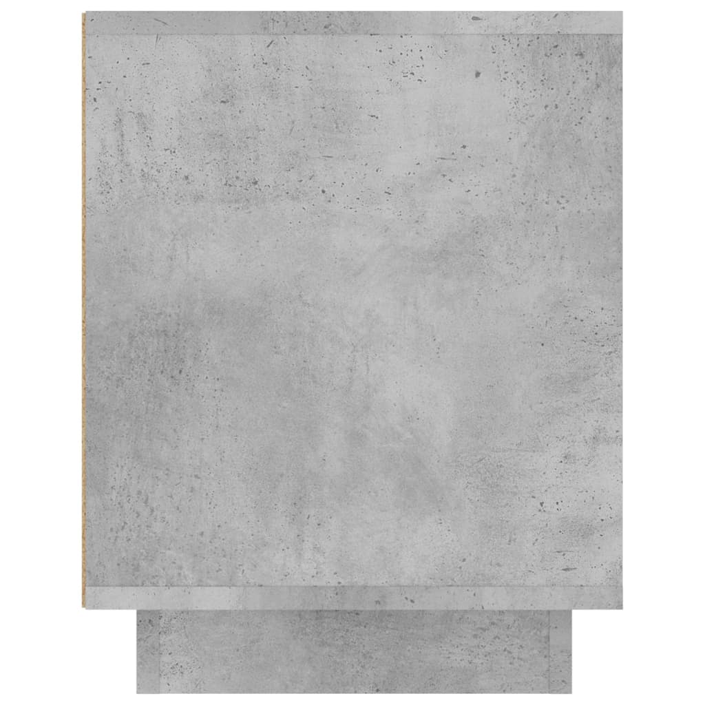 Meuble TV gris béton 102x35x45 cm bois d'ingénierie