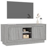 Meuble TV sonoma gris 102x35x45 cm bois d'ingénierie