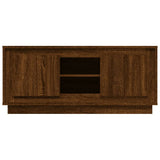 Meuble TV chêne marron 102x35x45 cm bois d'ingénierie