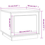 Sonoma coffee table gray 51x50x44 cm engineered wood