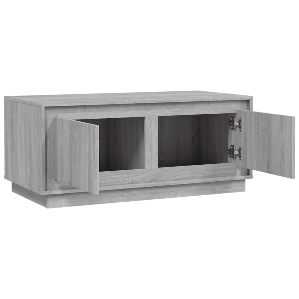 Sonoma grauer Couchtisch 102x50x44 cm, Holzwerkstoff