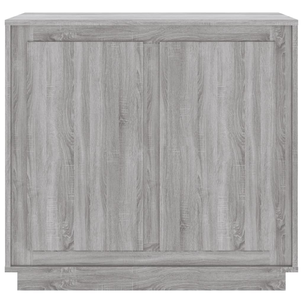 Buffet sonoma gris 80x34x75 cm bois d'ingénierie