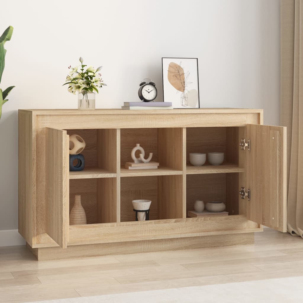 Sonoma oak sideboard 102x35x60 cm engineered wood