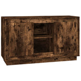 Buffet chêne fumé 102x35x60 cm bois d'ingénierie