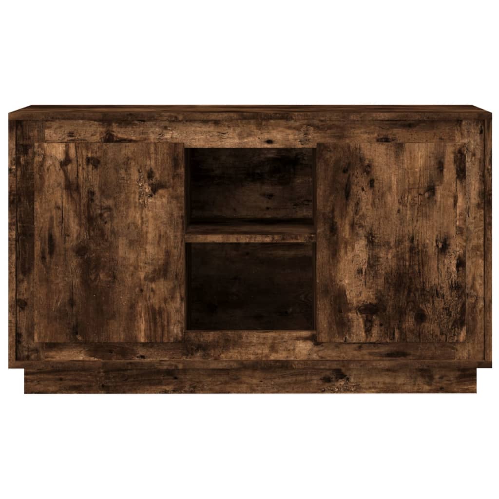 Buffet chêne fumé 102x35x60 cm bois d'ingénierie