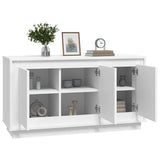 Buffet blanc 102x35x55 cm bois d'ingénierie