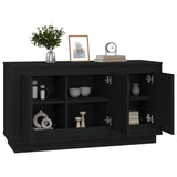 Buffet noir 102x35x55 cm bois d'ingénierie