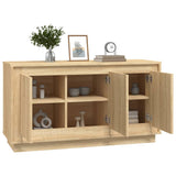 Buffet chêne sonoma 102x35x55 cm bois d'ingénierie