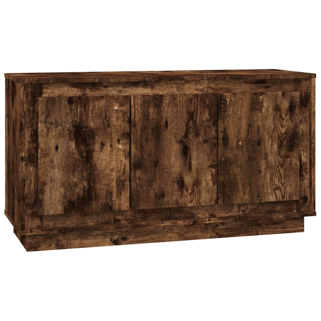 Buffet chêne fumé 102x35x55 cm bois d'ingénierie