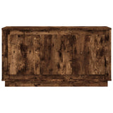 Buffet chêne fumé 102x35x55 cm bois d'ingénierie