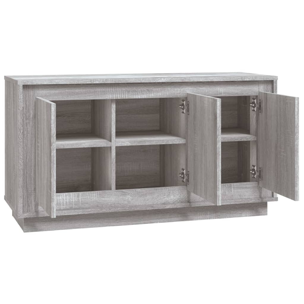 Buffet sonoma gris 102x35x55 cm bois d'ingénierie