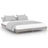 Cadre de lit sans matelas sonoma gris 200x200 cm