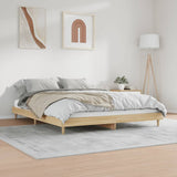 Bed frame without mattress sonoma oak 150x200 cm